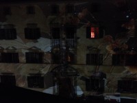Fassaden Projektion in Soglio