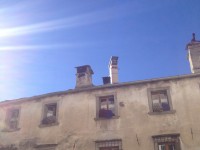 Beamer auf dem Dach in ihren Allweterkisten